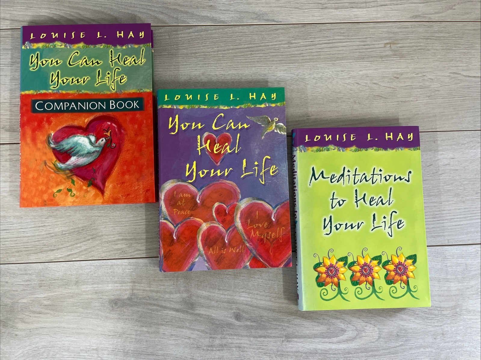 Louise Hay Gift Book Collection by Hay 3-Book Bundle Meditations Heal Your Life