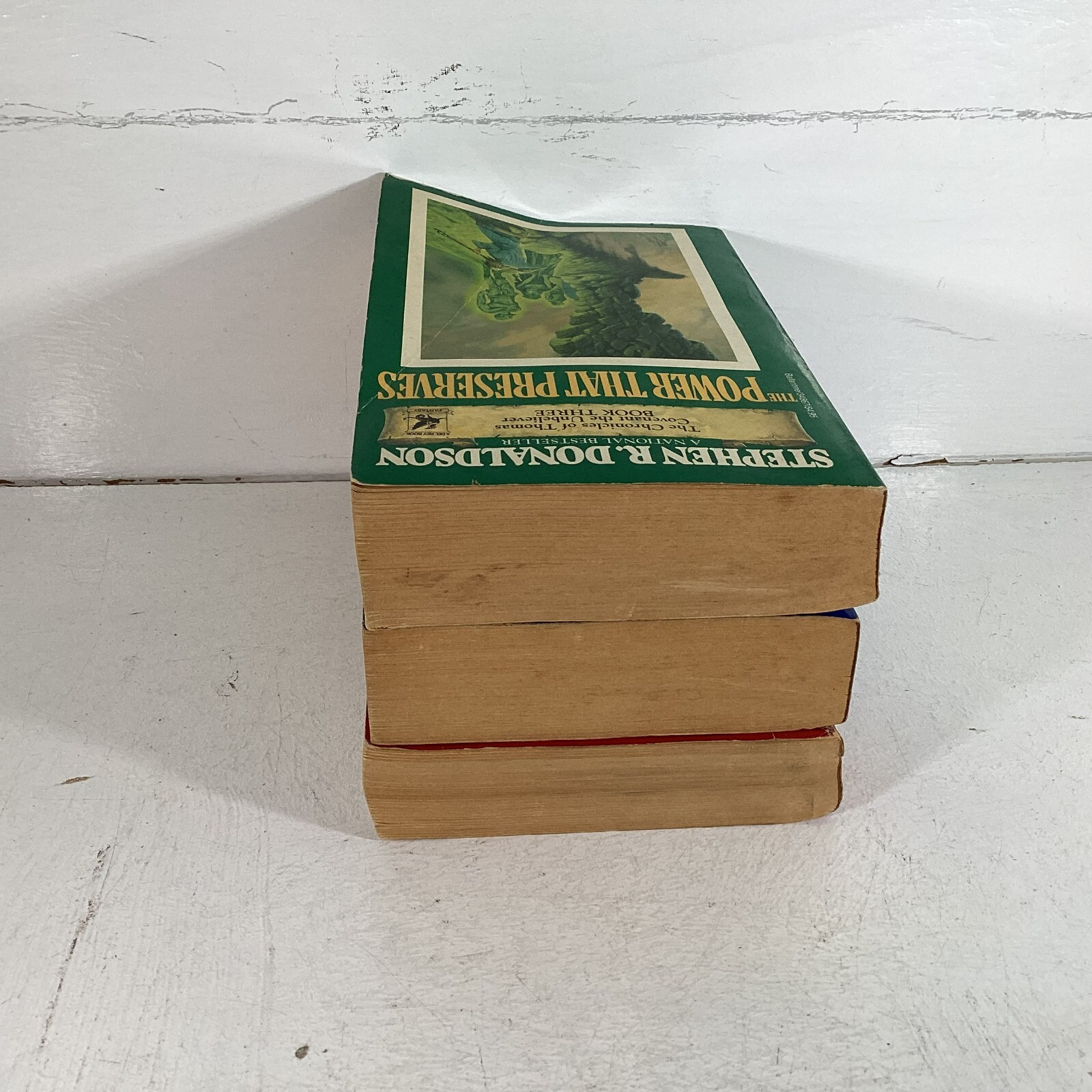 Donaldson The Chronicles of Thomas Covenant the Unbeliever 1-3 PB 1980s VG