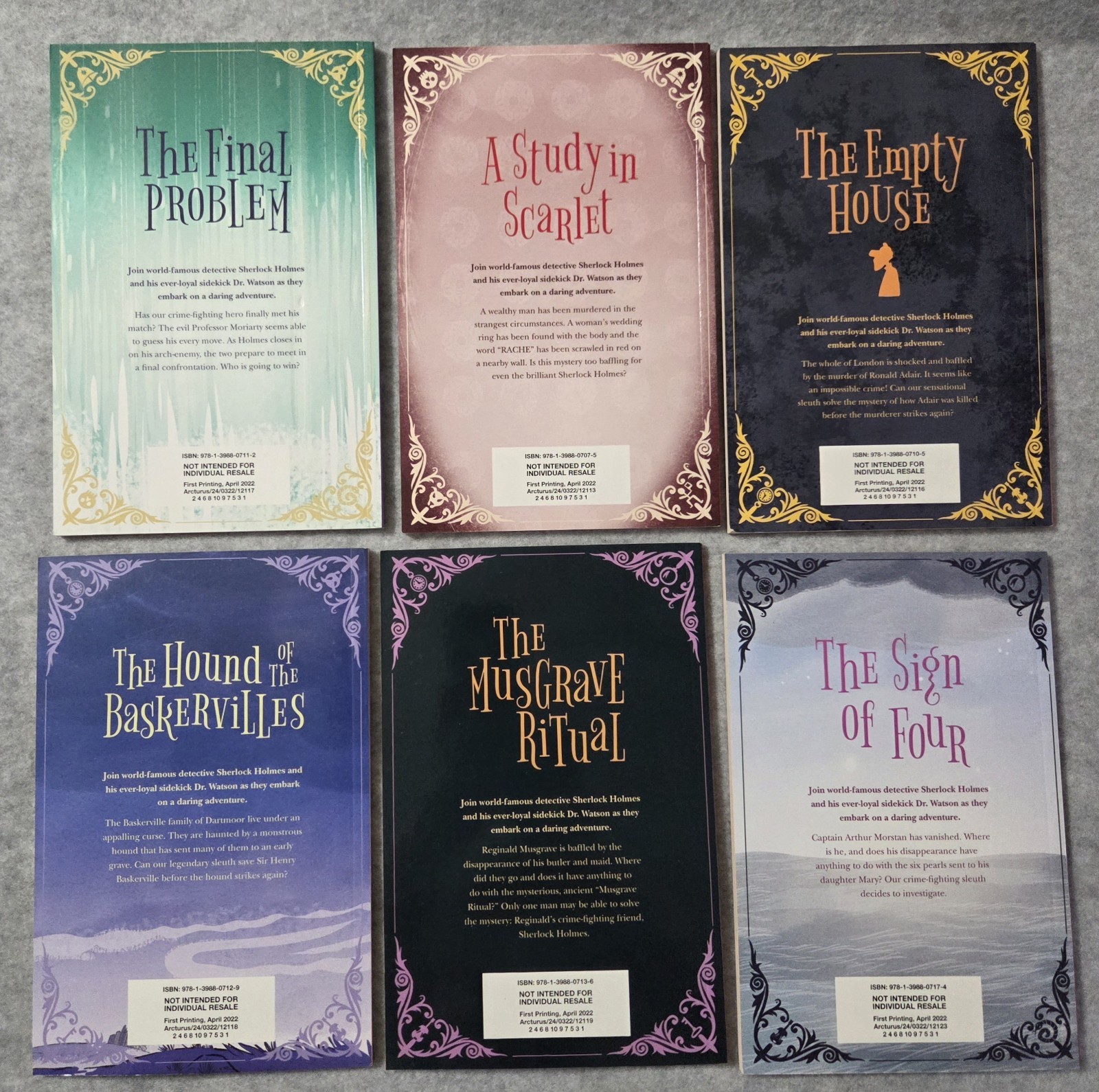 Sherlock Holmes Stories Retold for Children – 6 books of the series Ages 6-9
