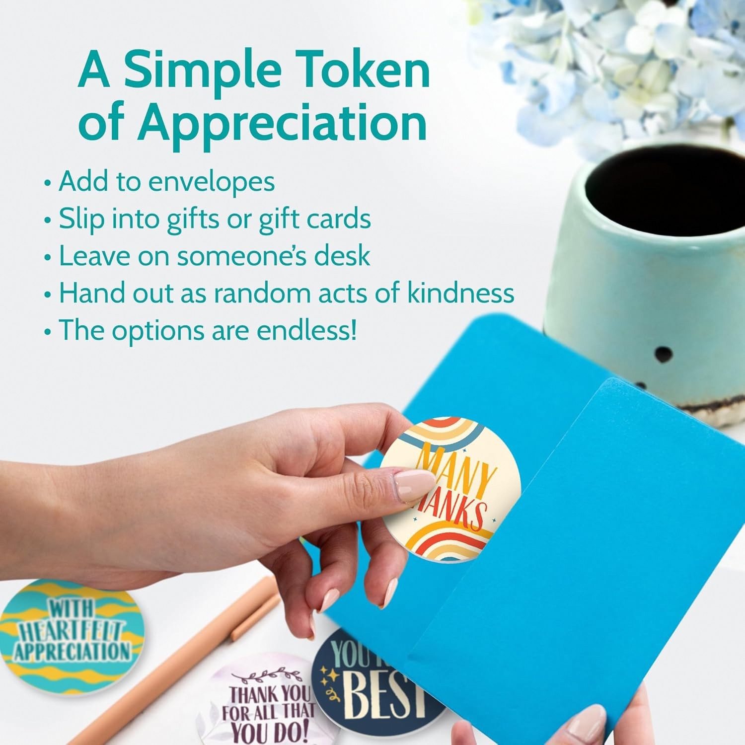100 Appreciation Tokens Employee Teacher Nurse Gift Chips (1 pack,Appreciation)