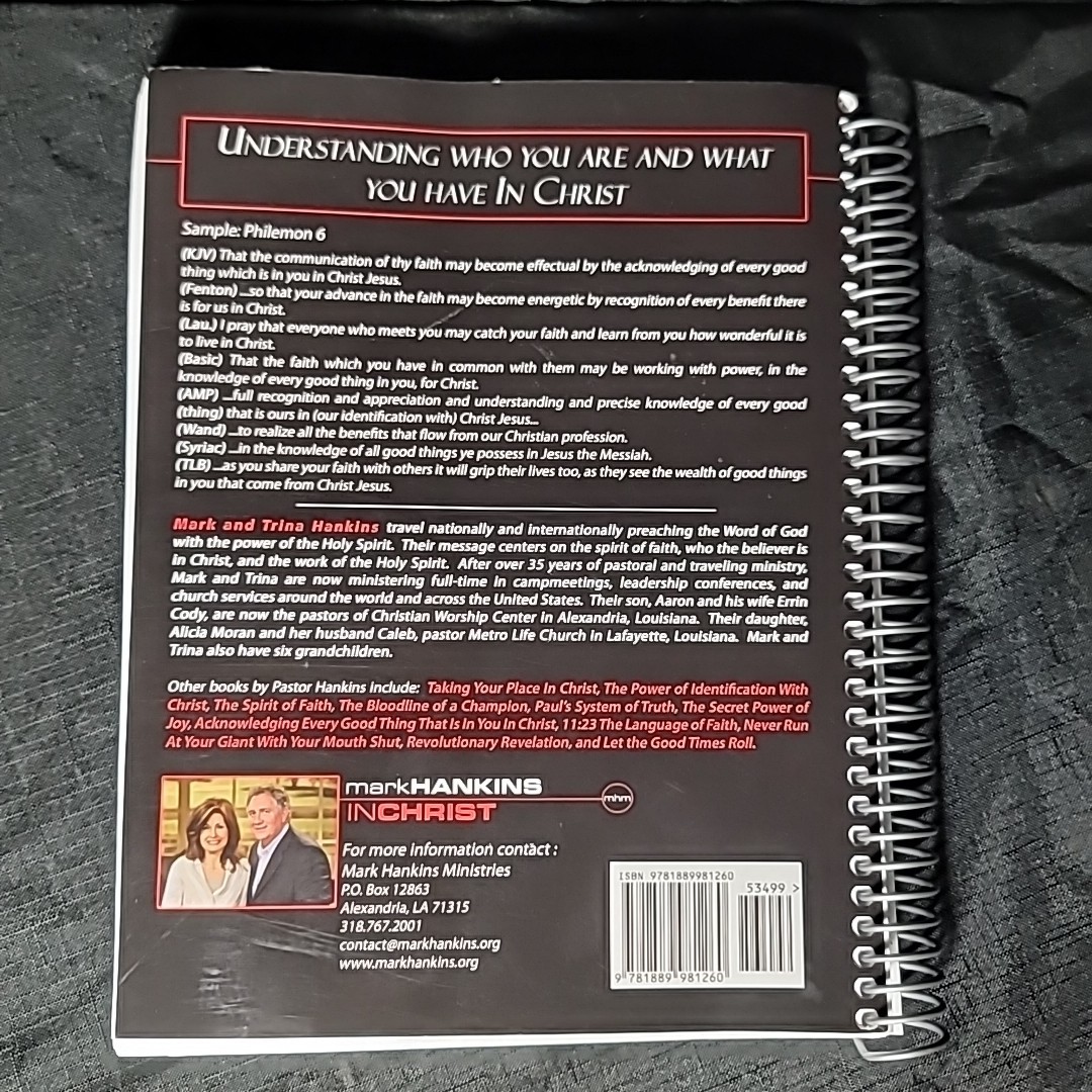 Spirit Filled Scripture Study Guide Mark Hankins Ministries Spiral Bound 2012
