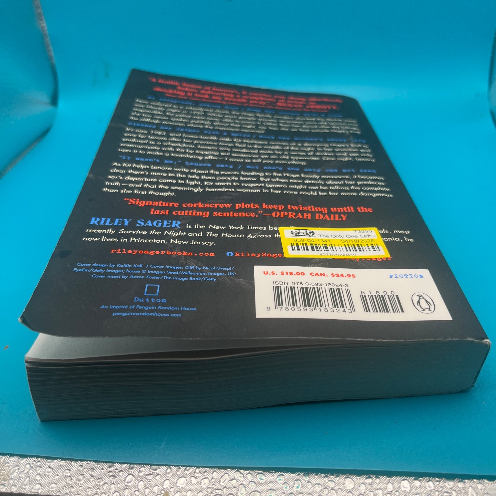 The Only One Left: A Novel – paperback Sager, Riley