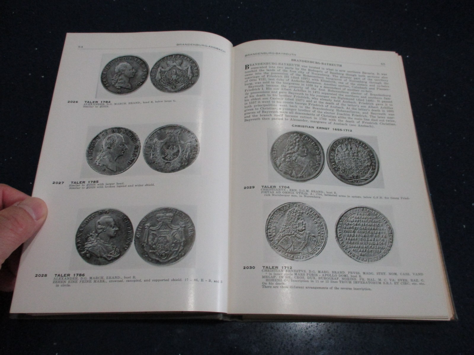 GERMAN TALERS 1700-1800 w/ORIG VALUE SHEET! Book by John S Davenport SIGNED!