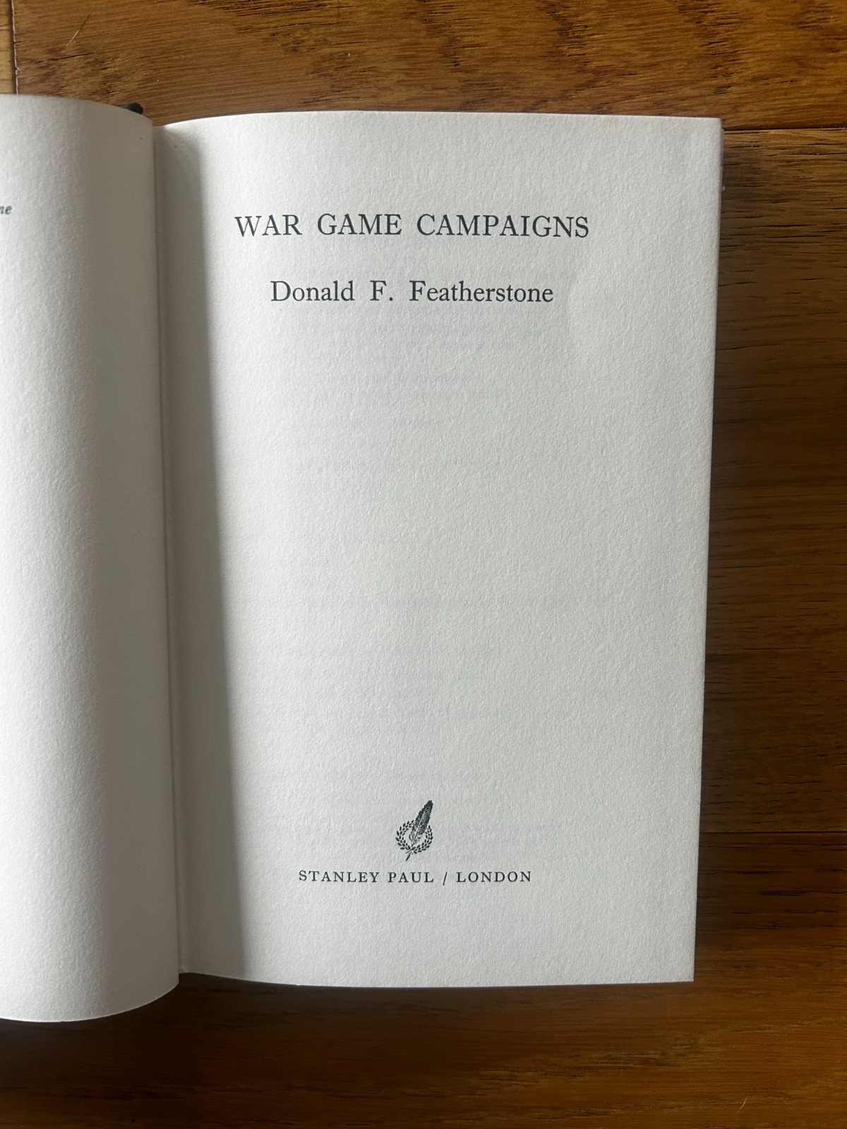 War Game Campaigns by Donald F. Featherstone 1972 Vintage Hardcover with Jacket