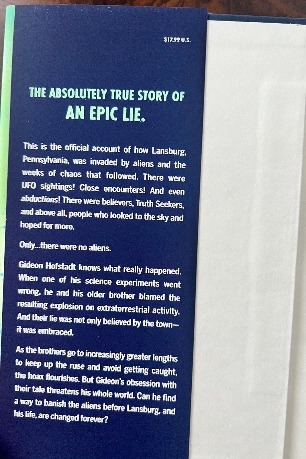 „It Came From The Sky“ By Chelsea Sedoti, Hardcover, Brand New, 504 pages.