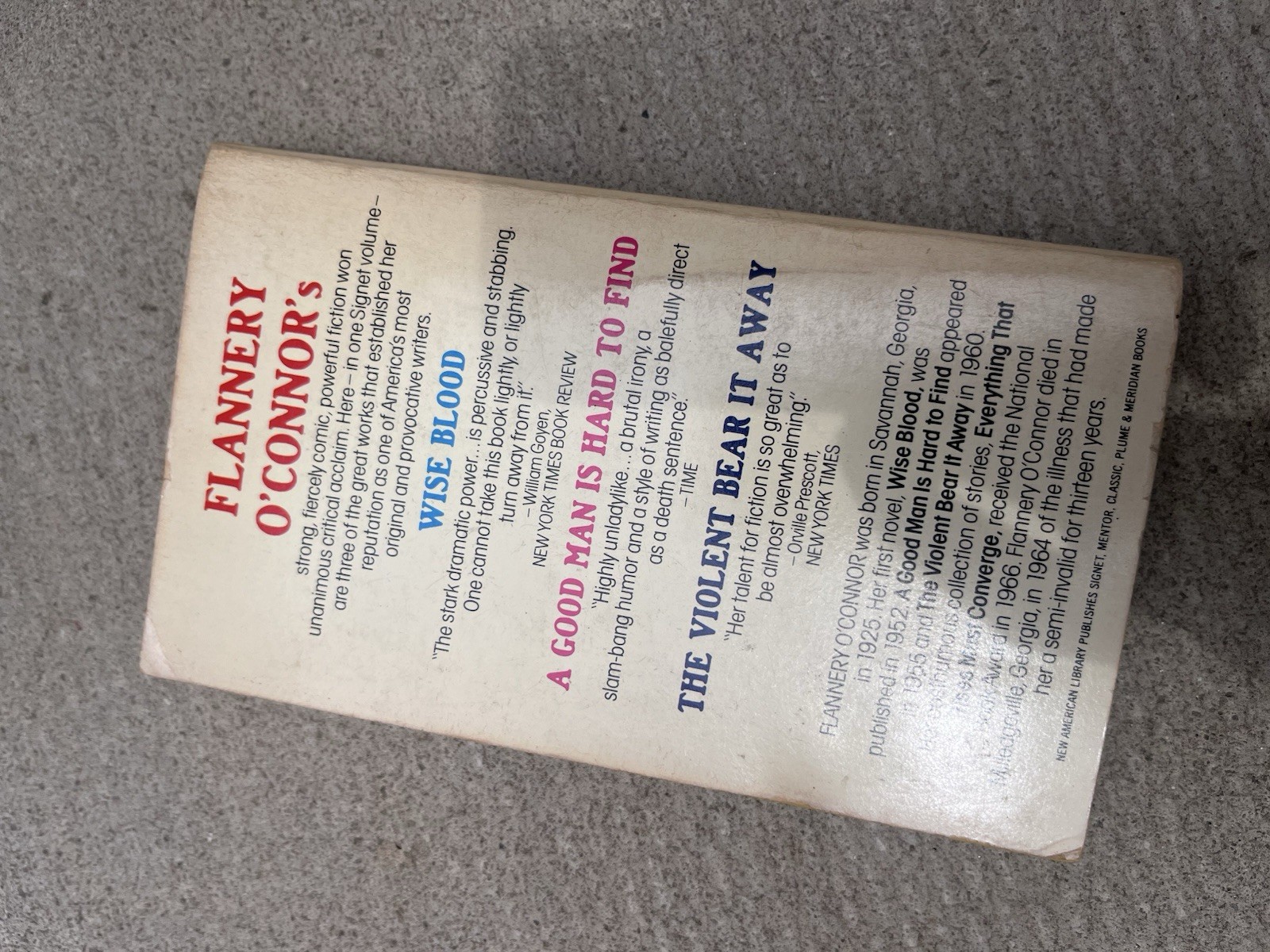 3 by Flannery O’Connor – Paperback – Complete & Unabridged