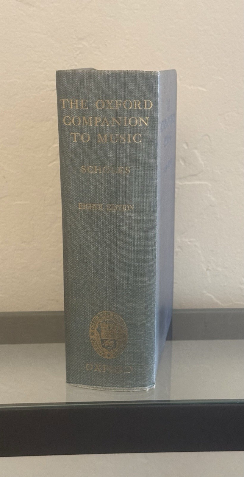 The Oxford Companion to Music by Percy A. Scholes – 1951 Hardcover / 8th Ed