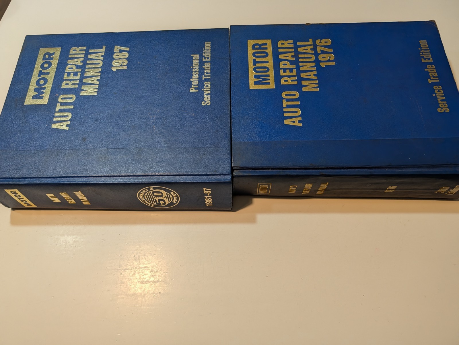 Motor Auto Repair Manual 1976 & 1987 50th Edition Professional Service Trade