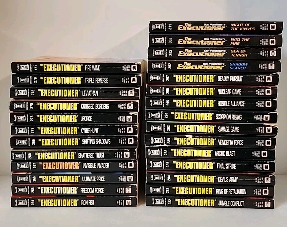 Don Pendleton’s The Executioner Lot of 27 1st Edition Gold Eagle Paperback Books