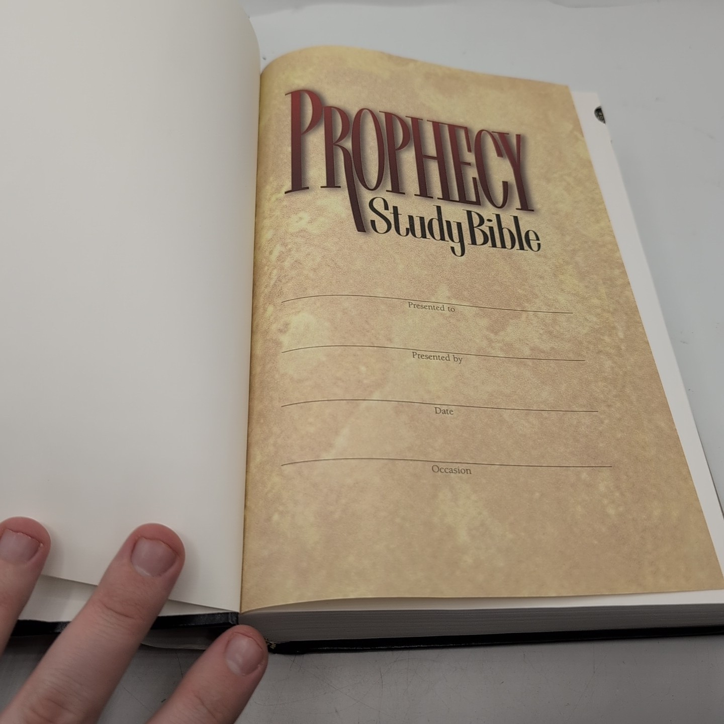 New King James Version Indexed Prophecy Study Hardcover by Thomas Nelson