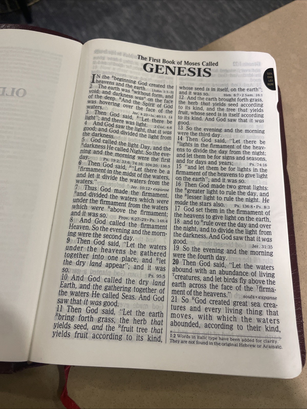 Holy Bible NKJV Giant Print Concordance Red Letter 1992 Thomas Nelson Leather
