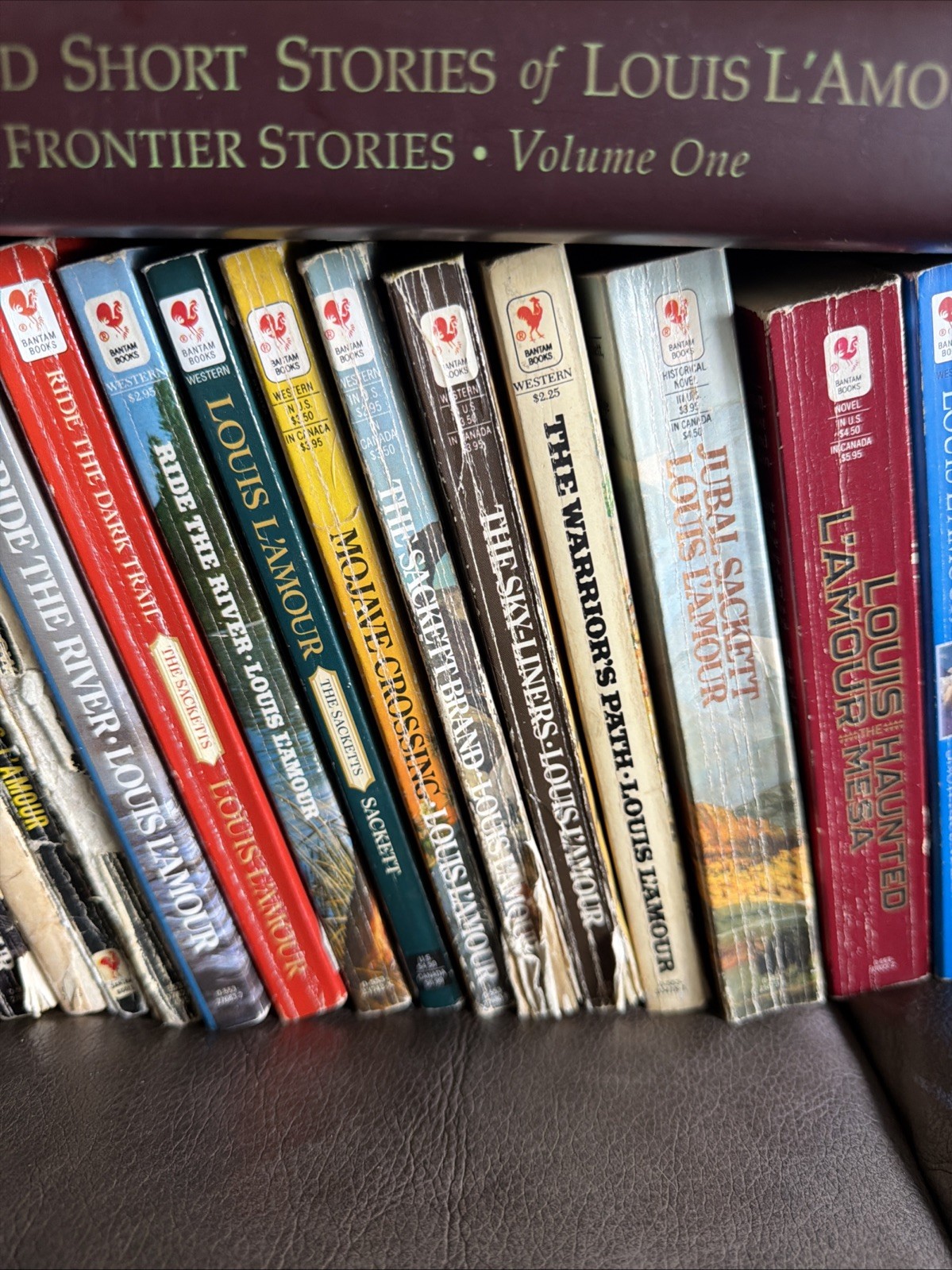 Lot of 47 Louis L’amour Paperback Novels,Short Stories Hardback Sackett
