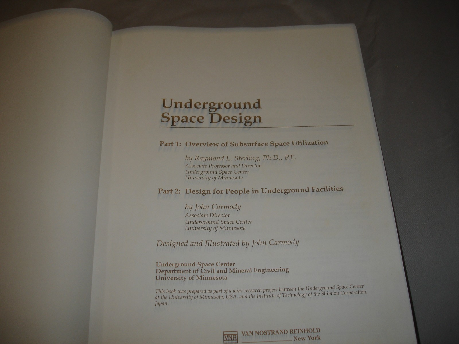 1993 Underground Space Design: A Guide to Subsurface Utilization and Design…