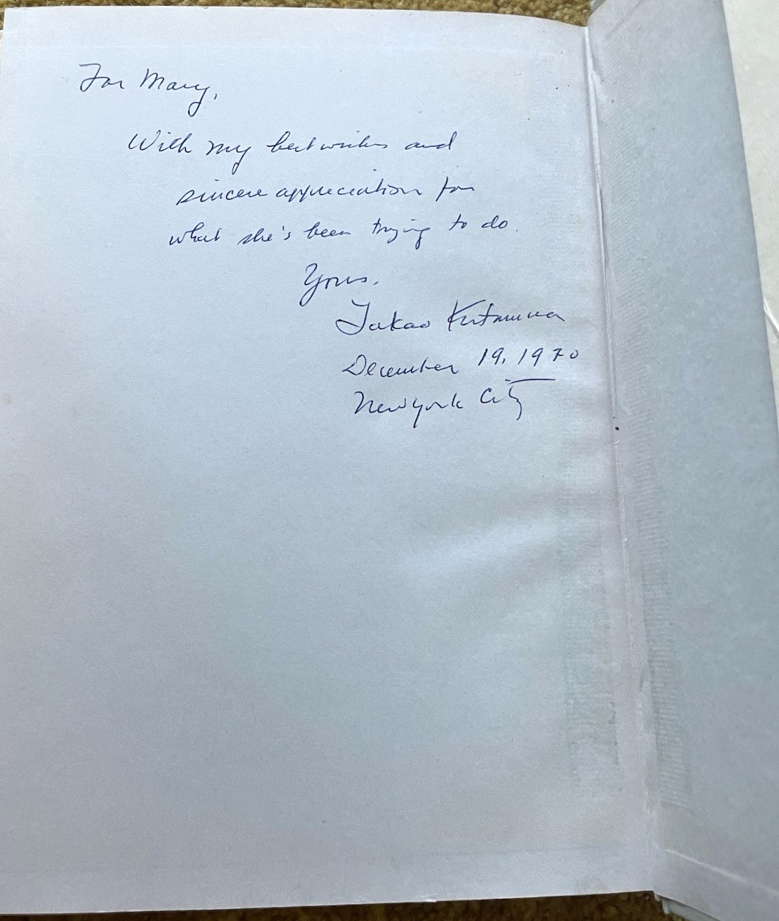 (Inscribed by trans., 1st japan ed.) Fight For Freedom: NAACP by Langston Hughes