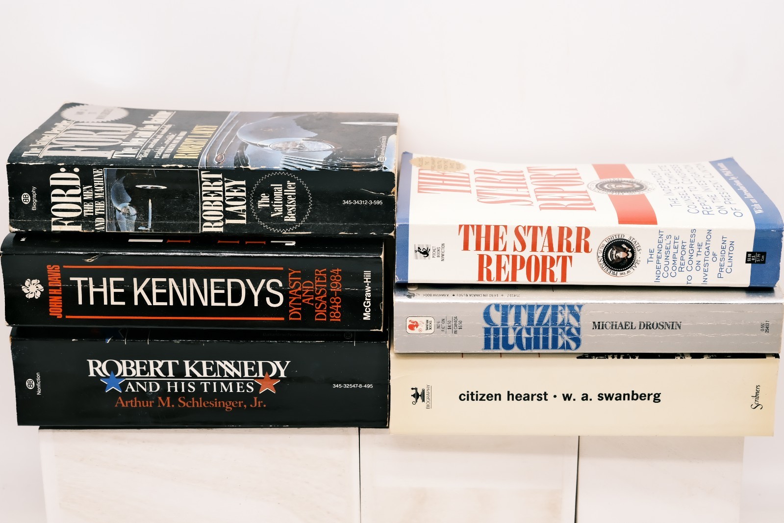 John F Kennedy RFK Hearst Hughes Clinton Ford History Politics Bio lot of 6