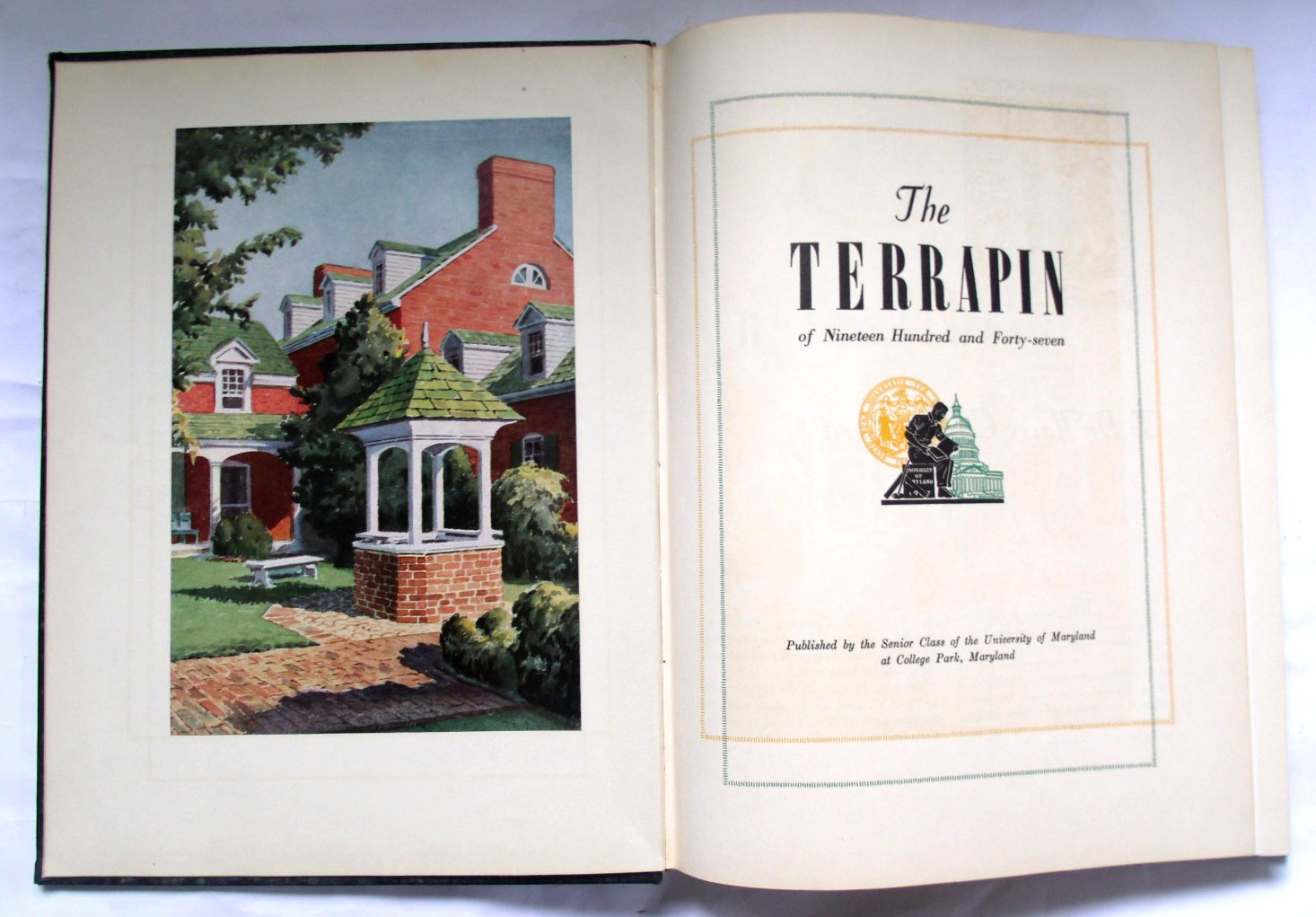 1947 UNIVERSITY OF MARYLAND YEARBOOK – TERRAPIN – COLLEGE PARK MD -242 PAGES