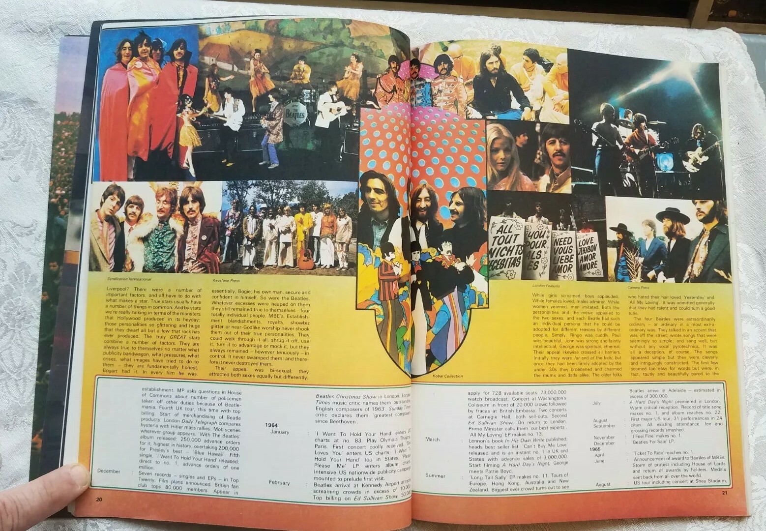 THE SUPERSTARS Rock Music Stars Book 1972 Vintage No. 1 First Issue