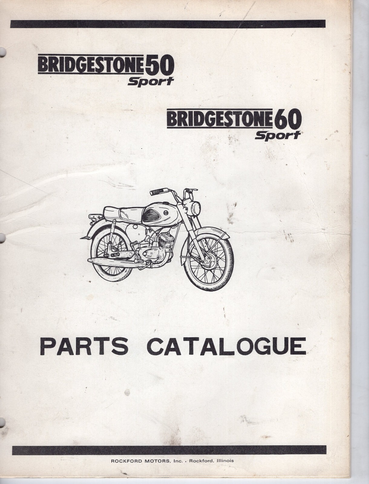 Bridgestone 50 Sport Bridgestone 60 Port Parts Catalog SC1303 40 Pages MN1503