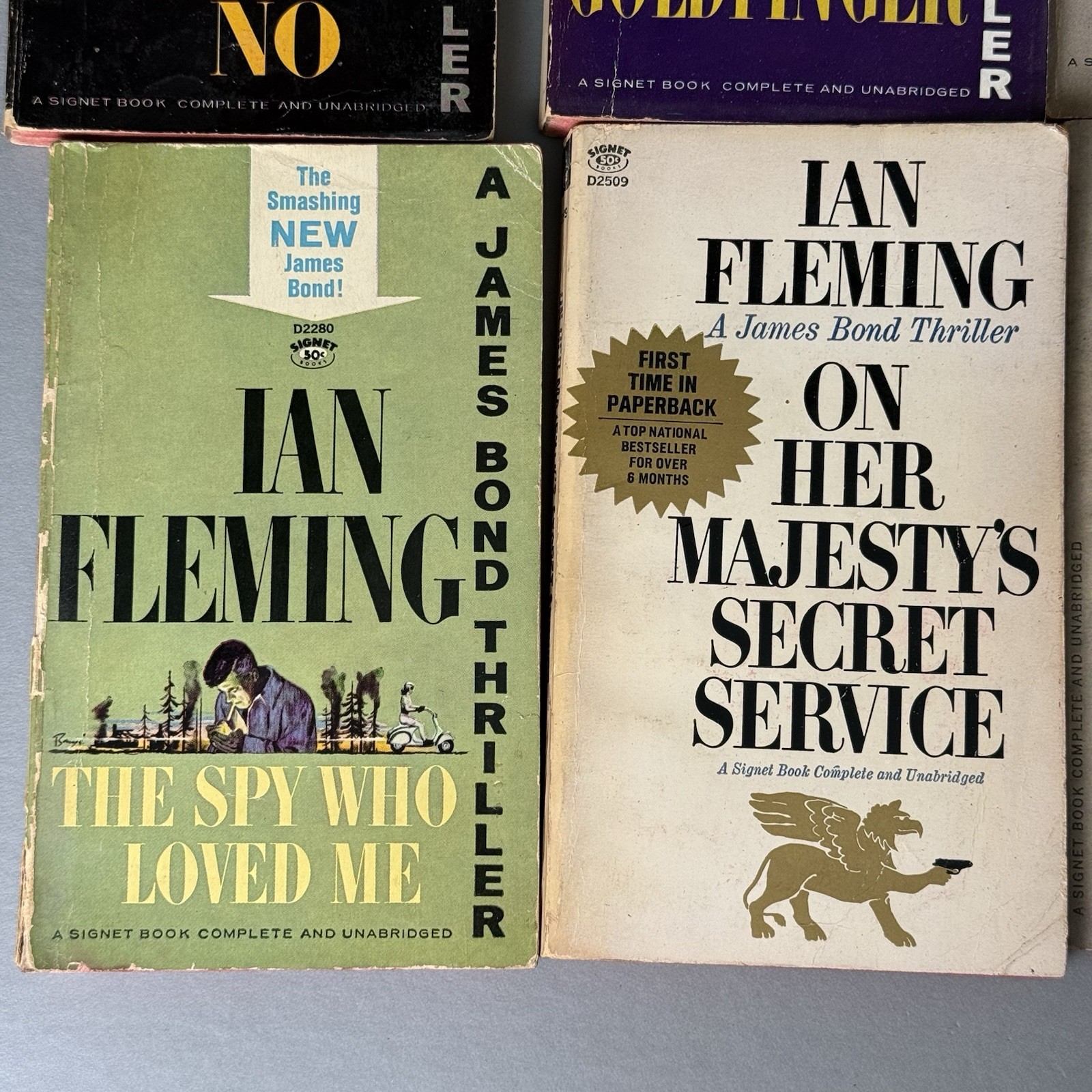 Vintage Ian Fleming James Bond Paperbacks 1960s – Lot of 12 Some 1st Ed. Nice!