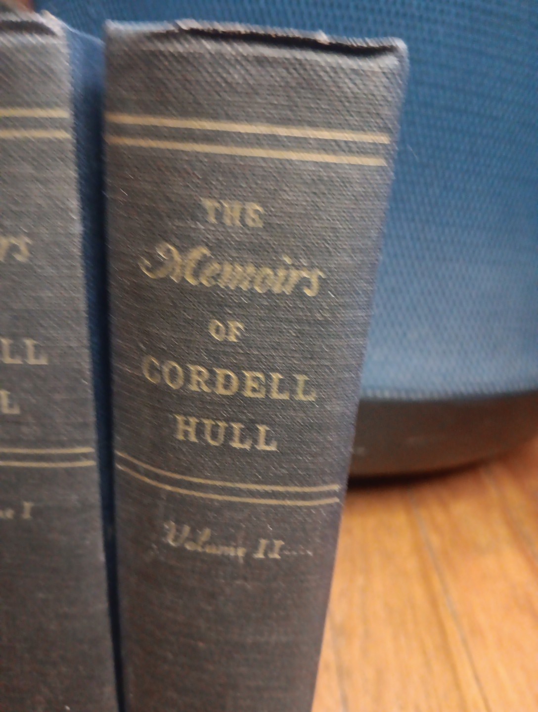 Vintage 1940s Memoirs of Cordell Hull Vol 1, 2 – 1st Ed 2nd Prntng HC Book Set