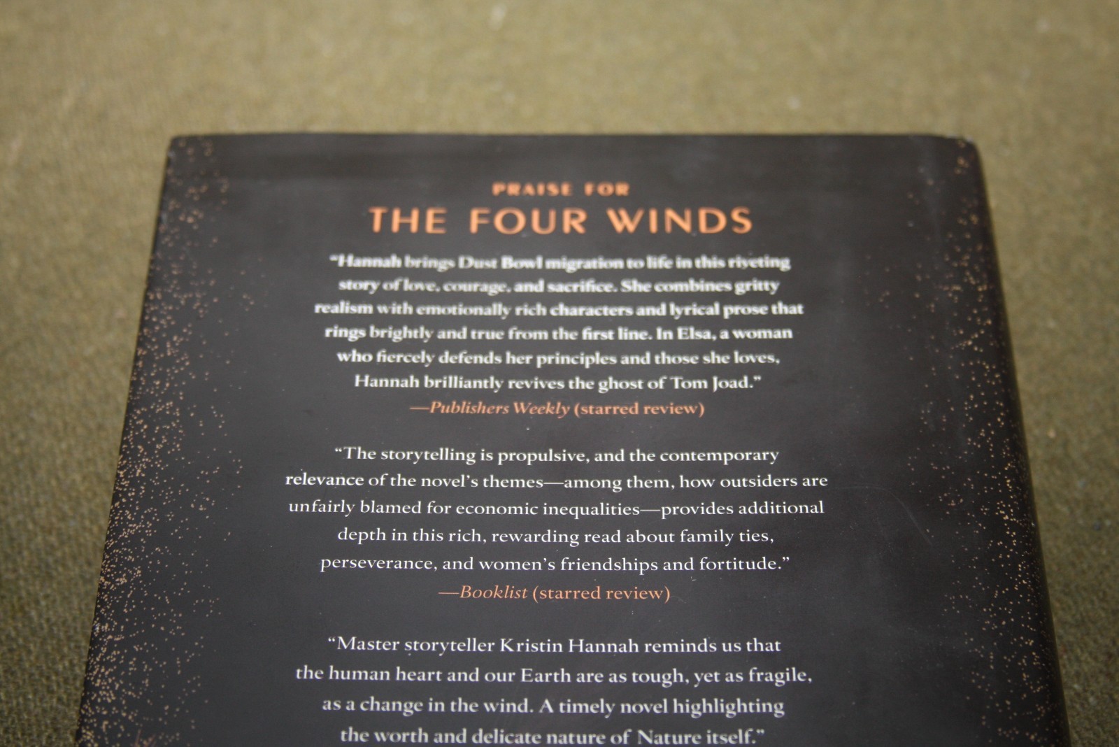The Four Winds by Kristin Hannah 2021 HC 1st US Edition/10th Printing
