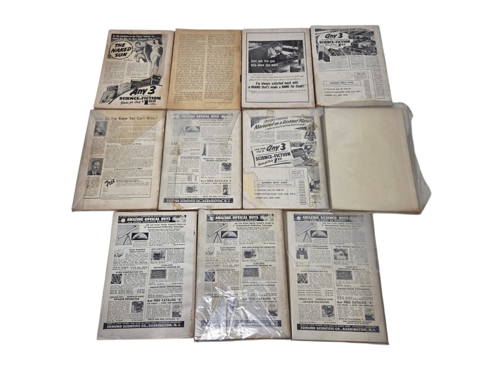 VTG Astounding Science Fiction Pulp Magazine Books Lot of 56 1940s 1950s 1960s