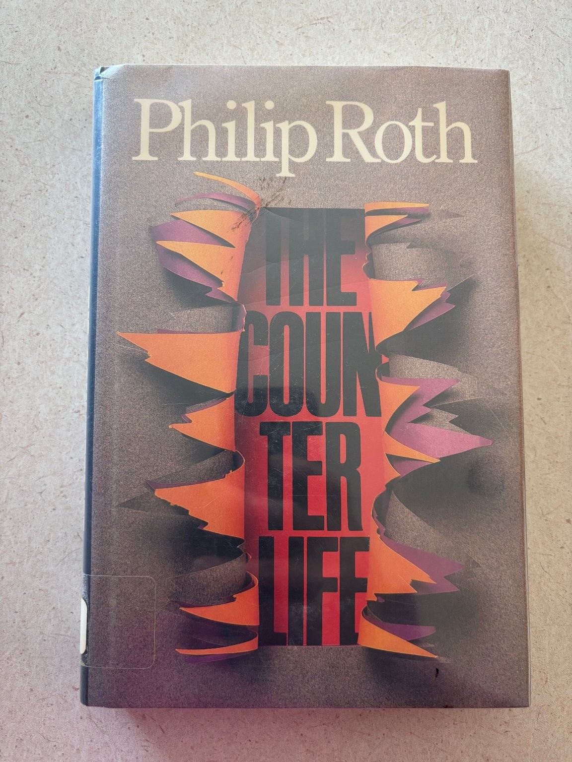 The Counterlife Philip Roth 1986 First Edition Farrar Straus Giroux Novel