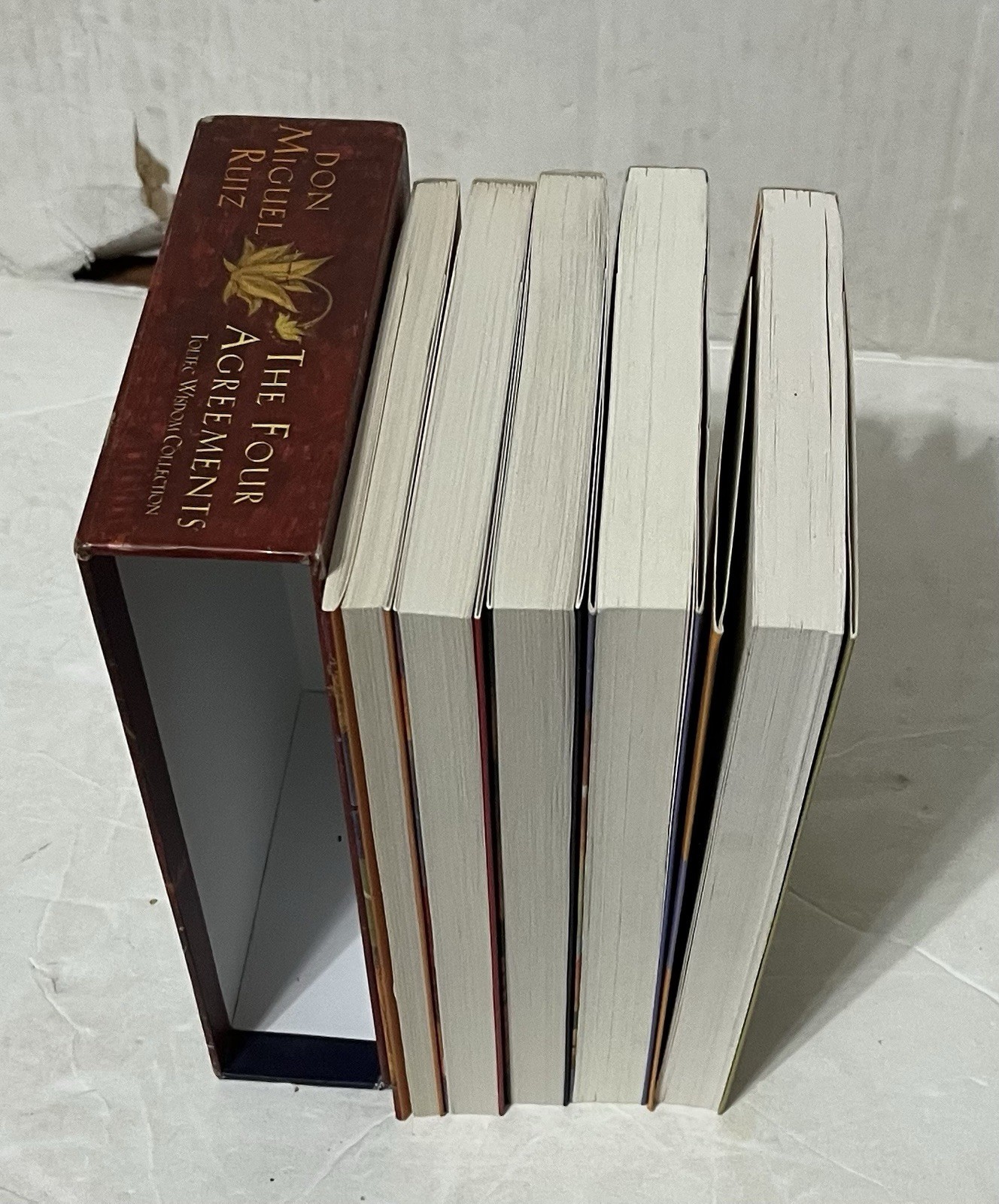 Lot Of 5 Don Miguel Ruiz Paperback Books Four Agreements, Mastery, Fifth, Voice