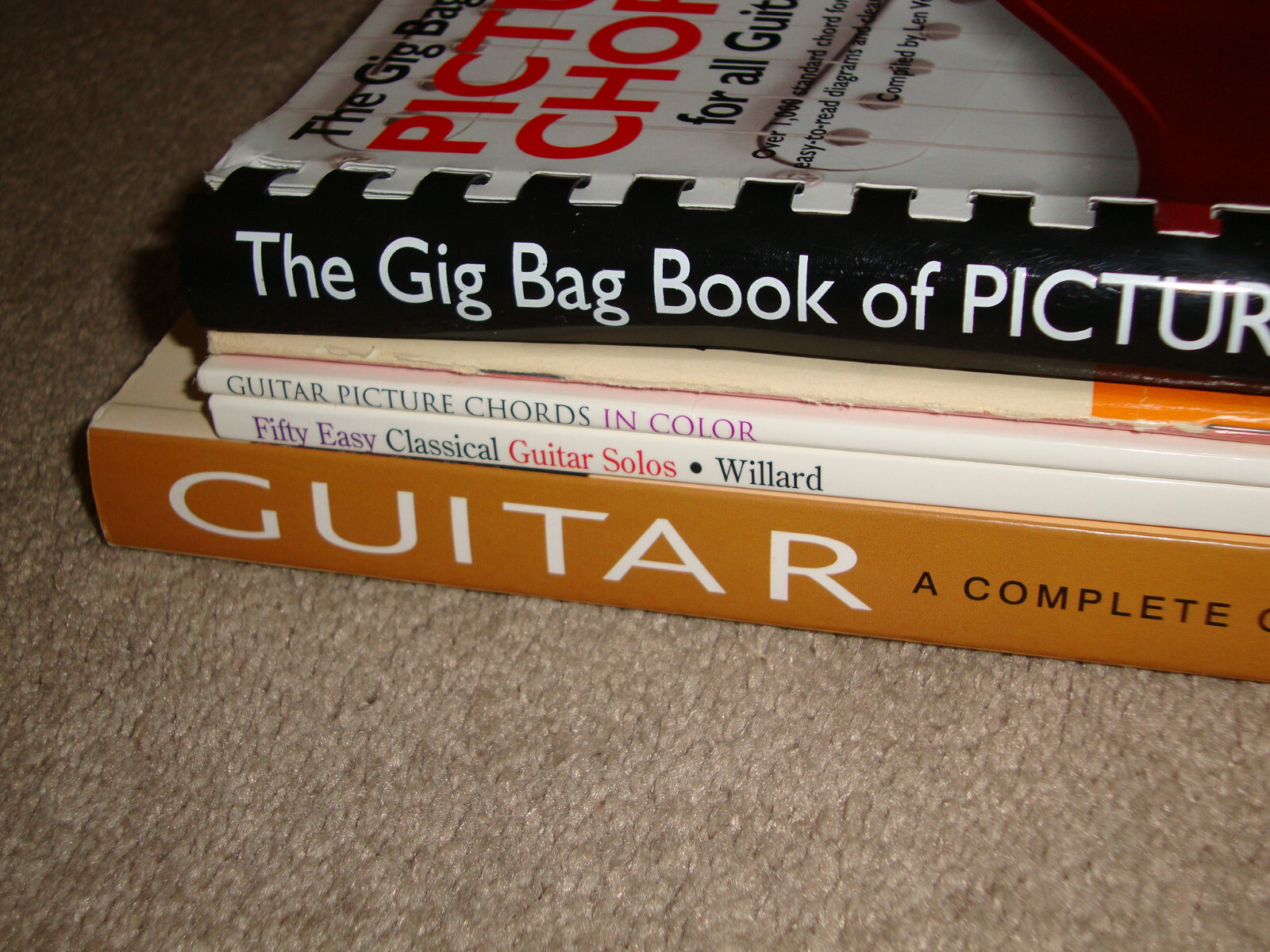 Fifty Easy Classical Solos Amsco Picture Chords Guide Method Guitar Songbook Lot