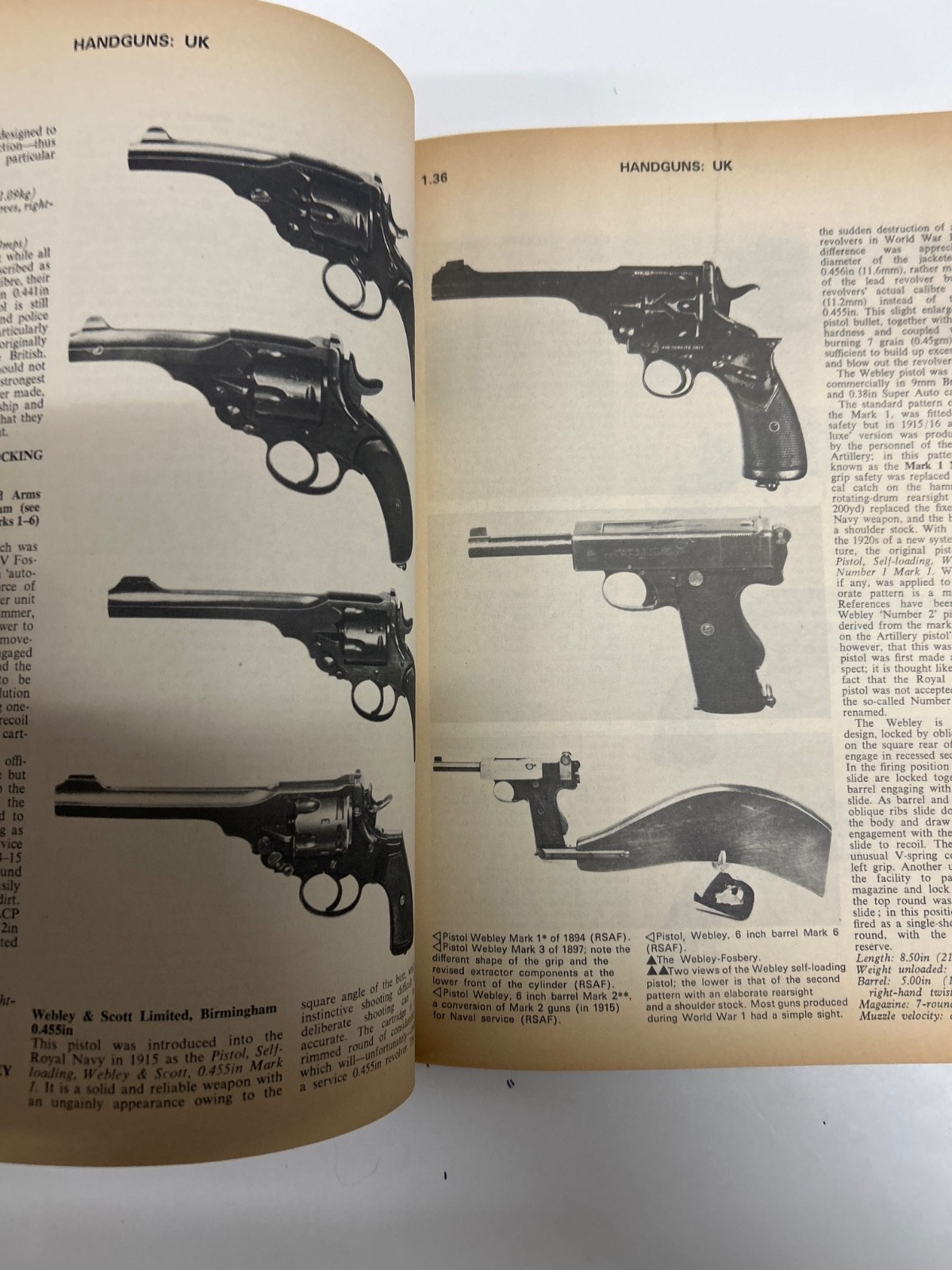 Vintage Firearms paperback book“Military Small Arms of 20th Century“ 1973