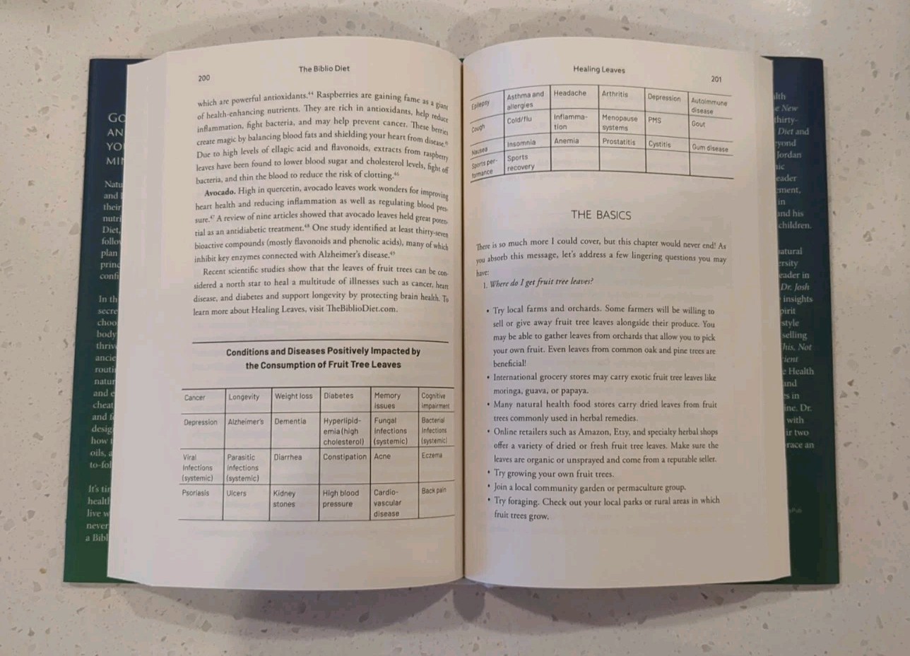The Biblio Diet : Transforming Your Health the Way God Intended by Joshua Axe