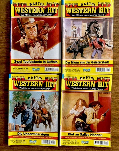 41 BASTEI Western-Bestseller Misc Pulp Fiction German Booklets Books Vintage VG