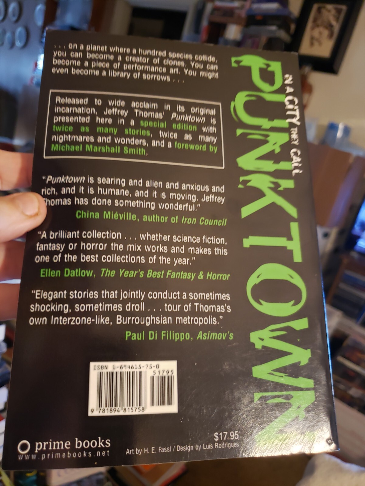 New Unread Punktown Jeffrey Thomas Trade Paperback U.S. Copy 2005 Prime Books