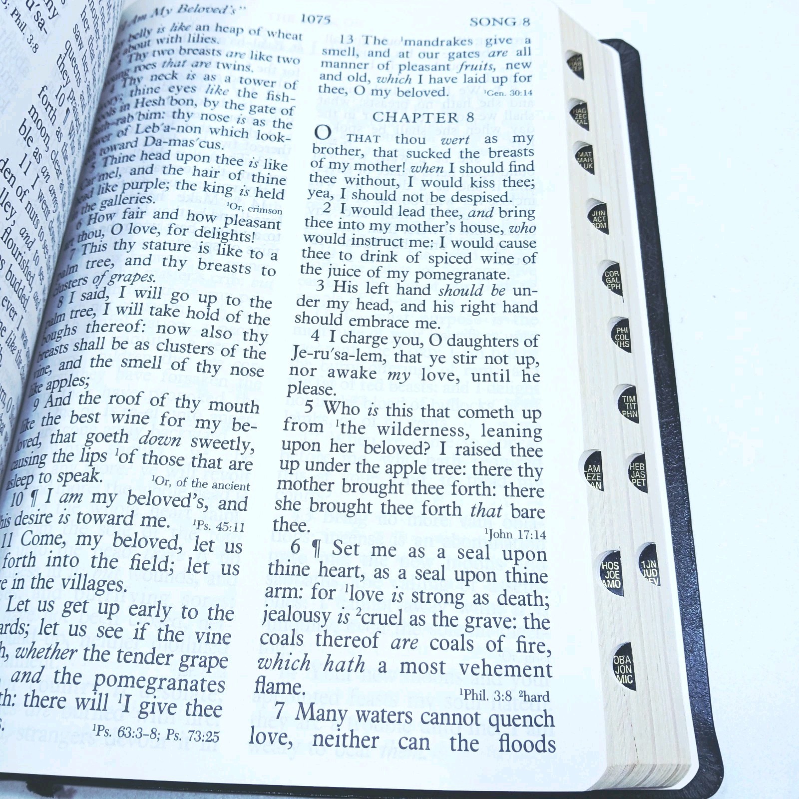 1996 HOLMAN SUPER GIANT HOLY BIBLE Imitation Black Leather Conc & Maps