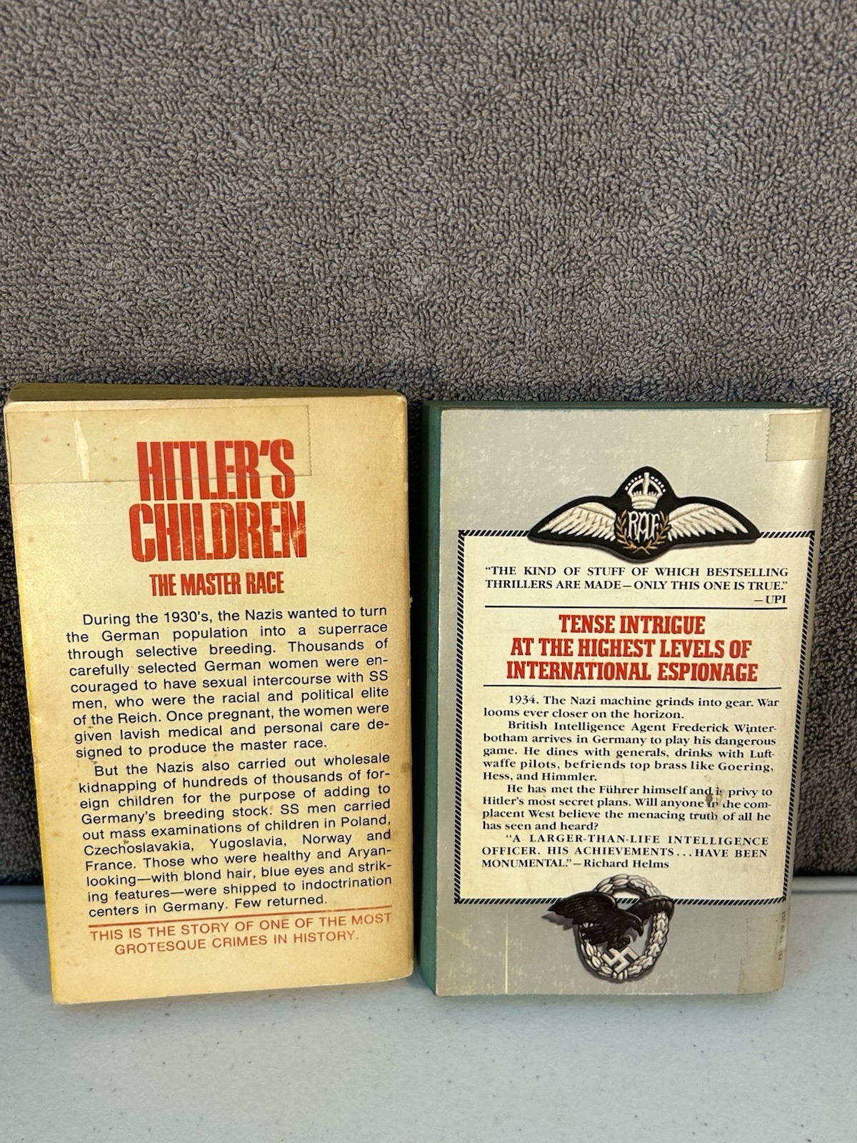 Lot of (5) Paperback Crime Books -Hitlers Children -Twisted – Gone Forever -ETC