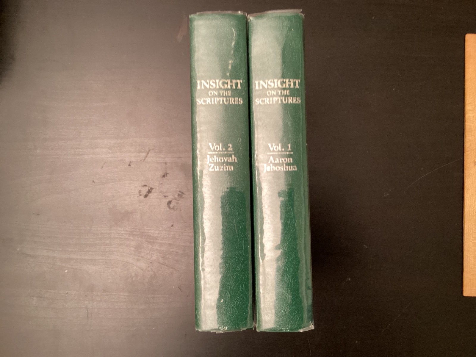 INSIGHT ON THE SCRIPTURES VOLUMES 1 &2 WATCHTOWER BIBLE & TRACT, HARDCOVER 1988