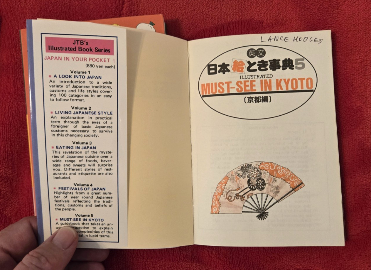 Japan in Your Pocket 1988 Vols 1, 3 and 5 Illustrated Kyoto, Eating & Into Japan