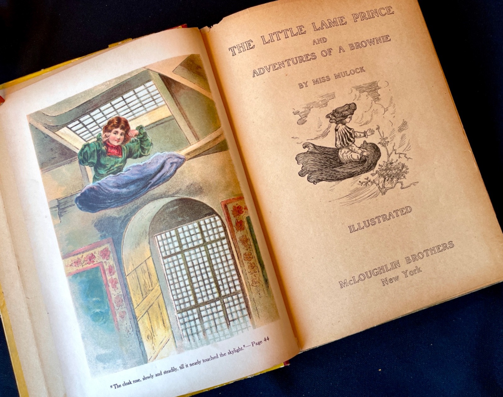 The Little Lame Prince McLoughlin Bros Antique Illustrated Victorian HC Brownie