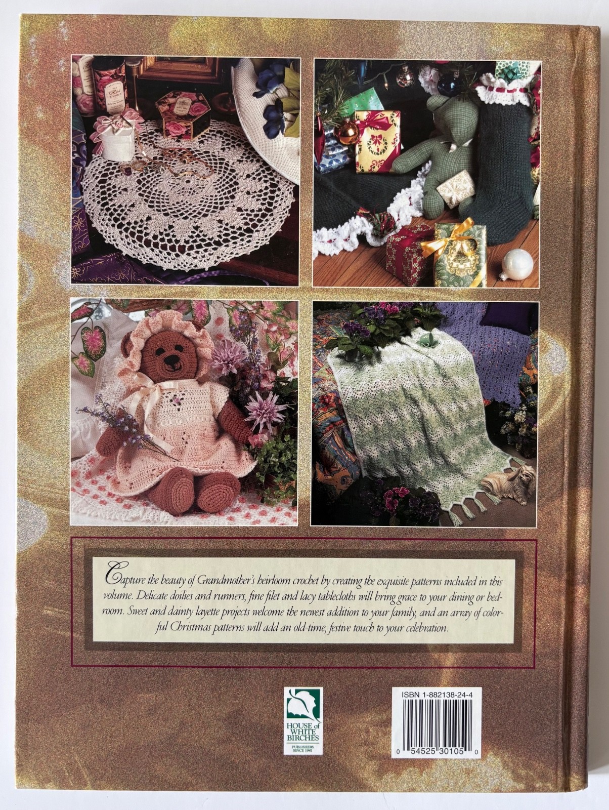 Grandmother’s Favorite Crochet HC House Of White Birches Vintage Pattern Book