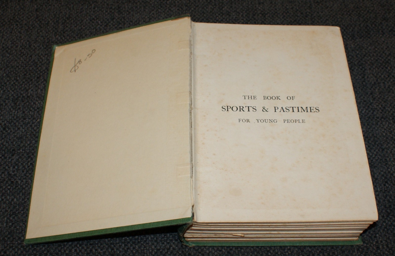 J. K. Benson The Book Of Sport & Pastimes for Young People 1907