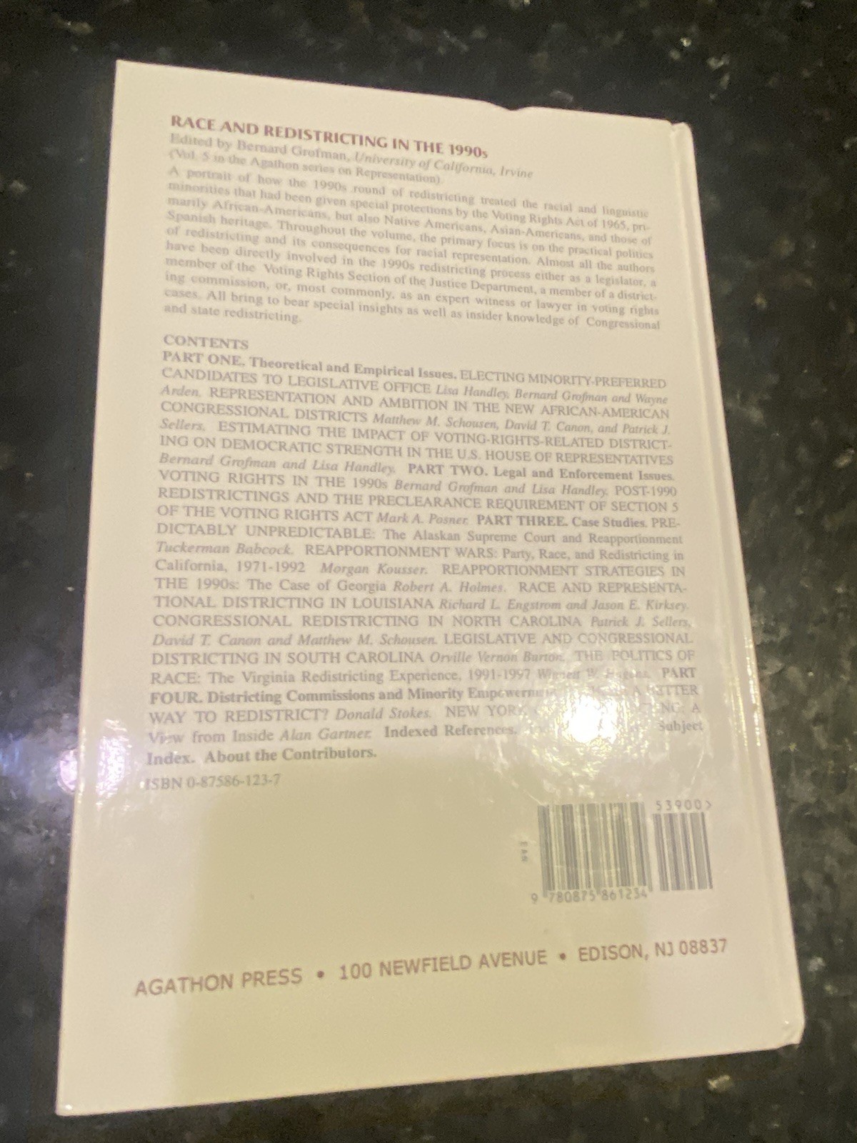 Race and Redistricting in the 1990s by Lisa Handley, Matthew Schousen, Mark…