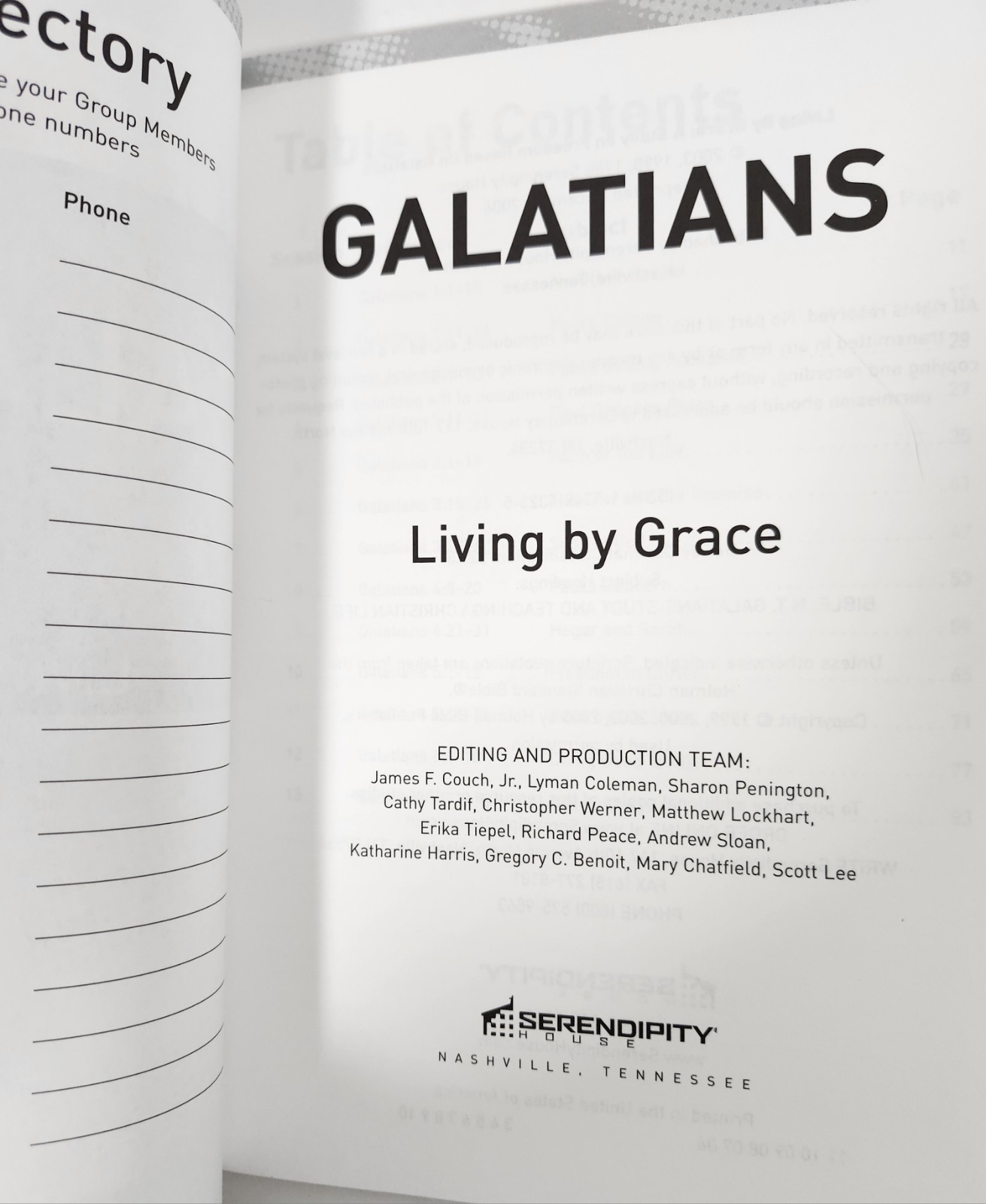 Living by Grace: A Study in Freedom in Christ based on GALATIANS (2003, TP)