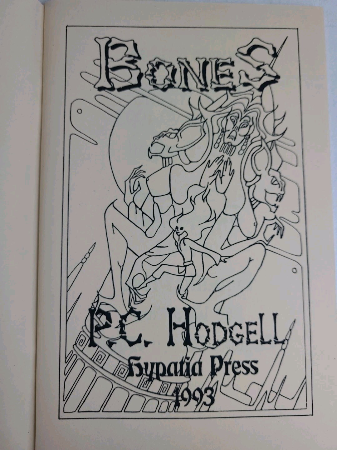 *SIGNED* Bones by P. C. Hodgell 1993 Chapbook Paperback Hypatia Press