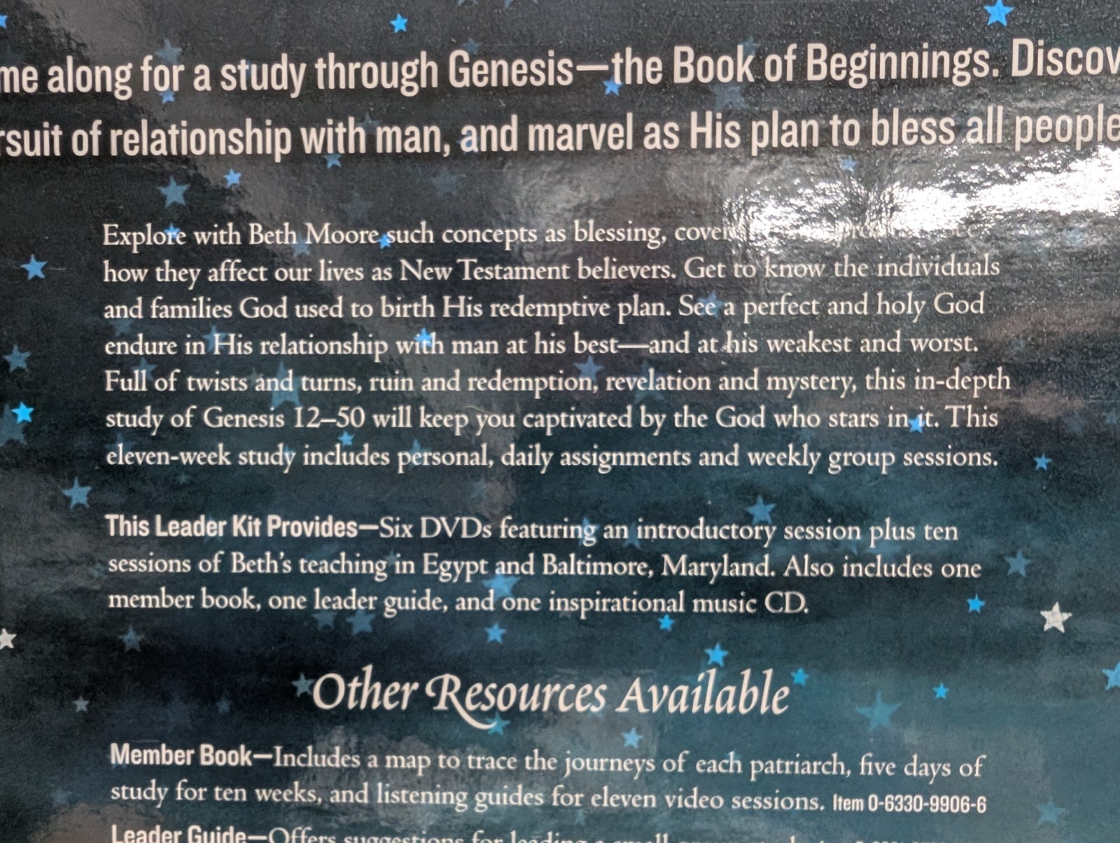The Patriarchs Leader Kit Beth Moore Lifeway complete NOB 260602