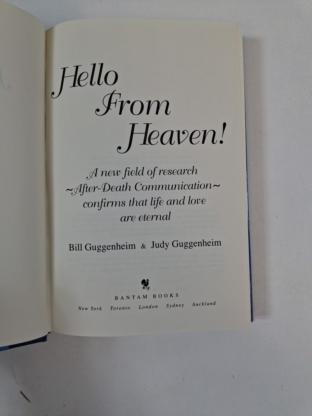 Hello from Heaven! – Bill & Judy Guggenheim (Hardcover, 1996, Dust Jacket)