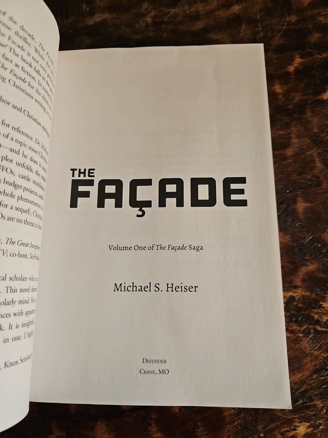 The Facade By Michael S. Heiser 2017 First Defender Edition
