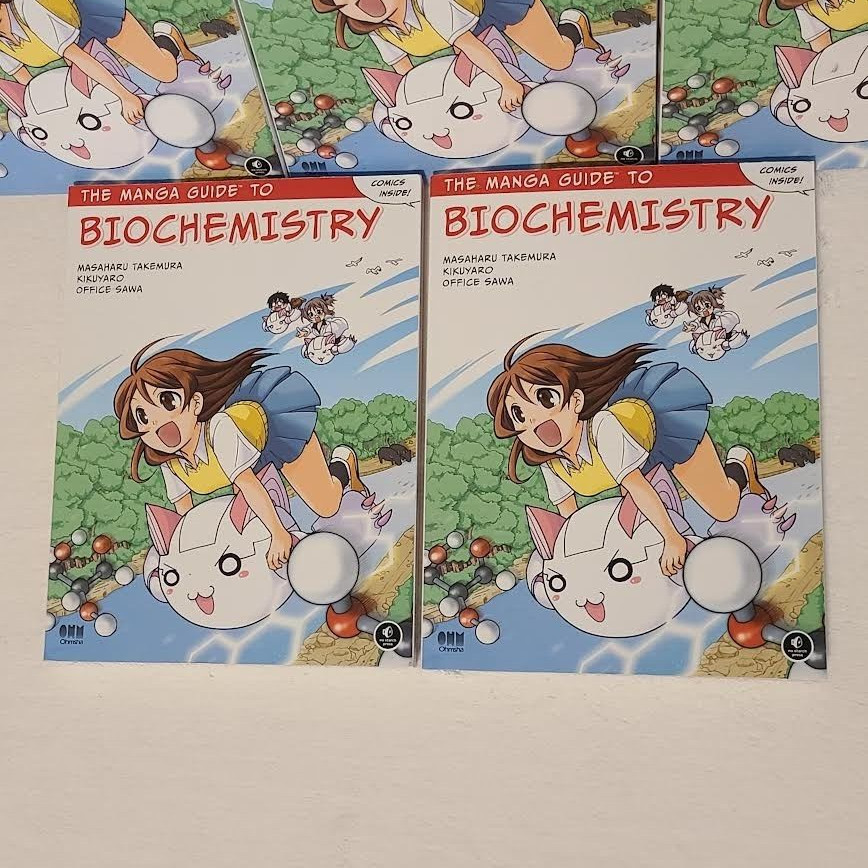 5x The Manga Guide to Biochemistry Book Lot – Takemura, Masaharu, Office Sawa K