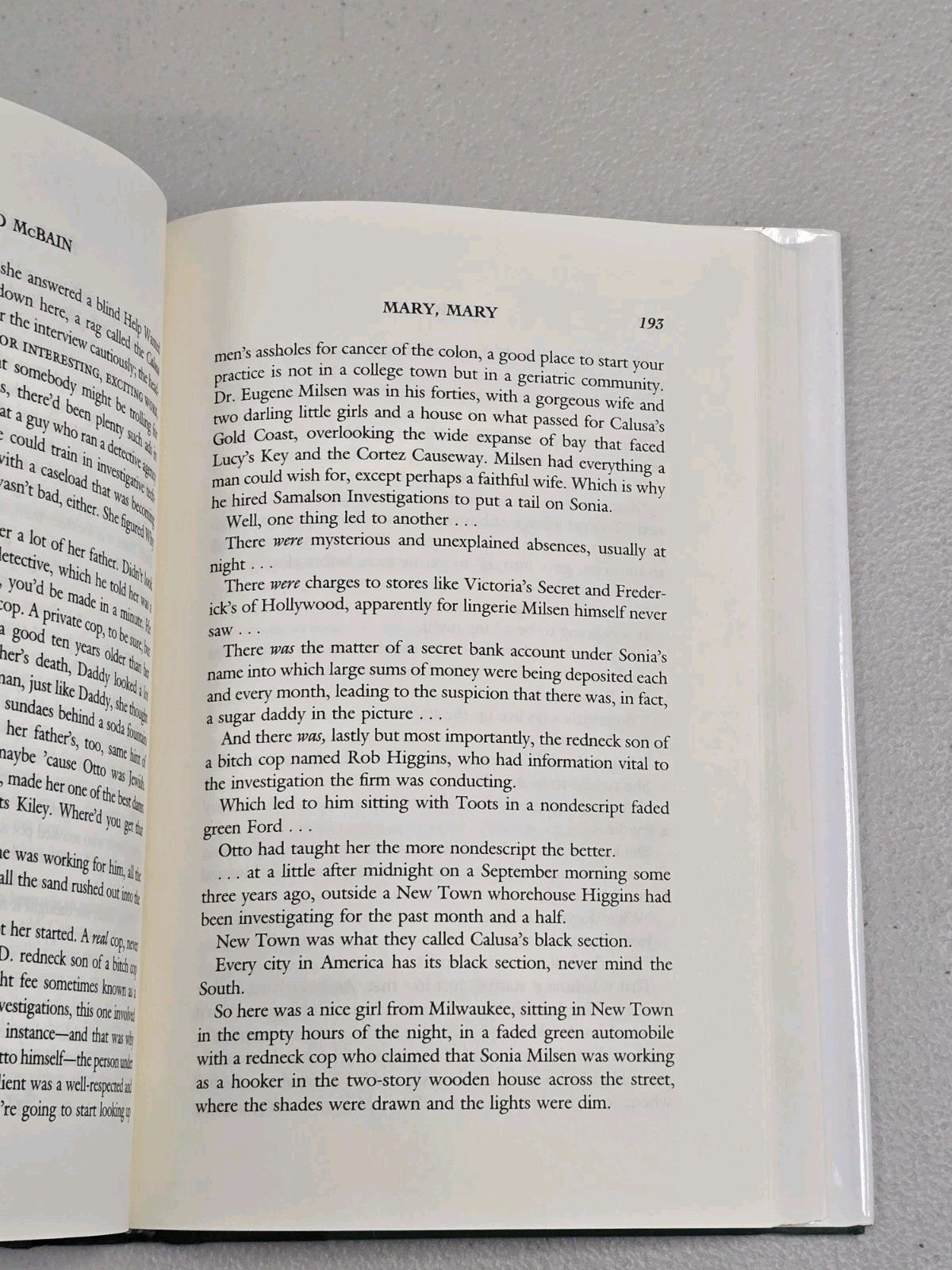 Mary, Mary by Ed McBain – SIGNED AUTOGRAPHED 1993 Hardcover