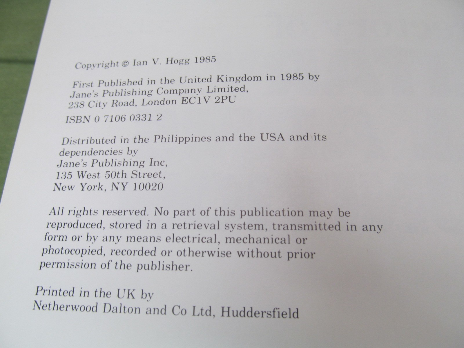 Jane’s Directory of Military Small Arms Ammunition – by Ian V. Hogg