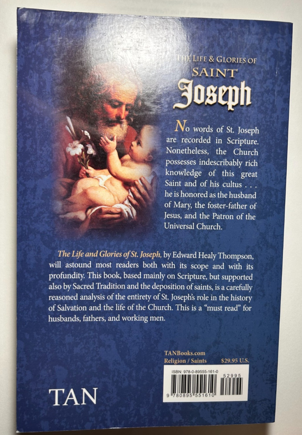 The Life and Glories of Saint Joseph (NEW) $15